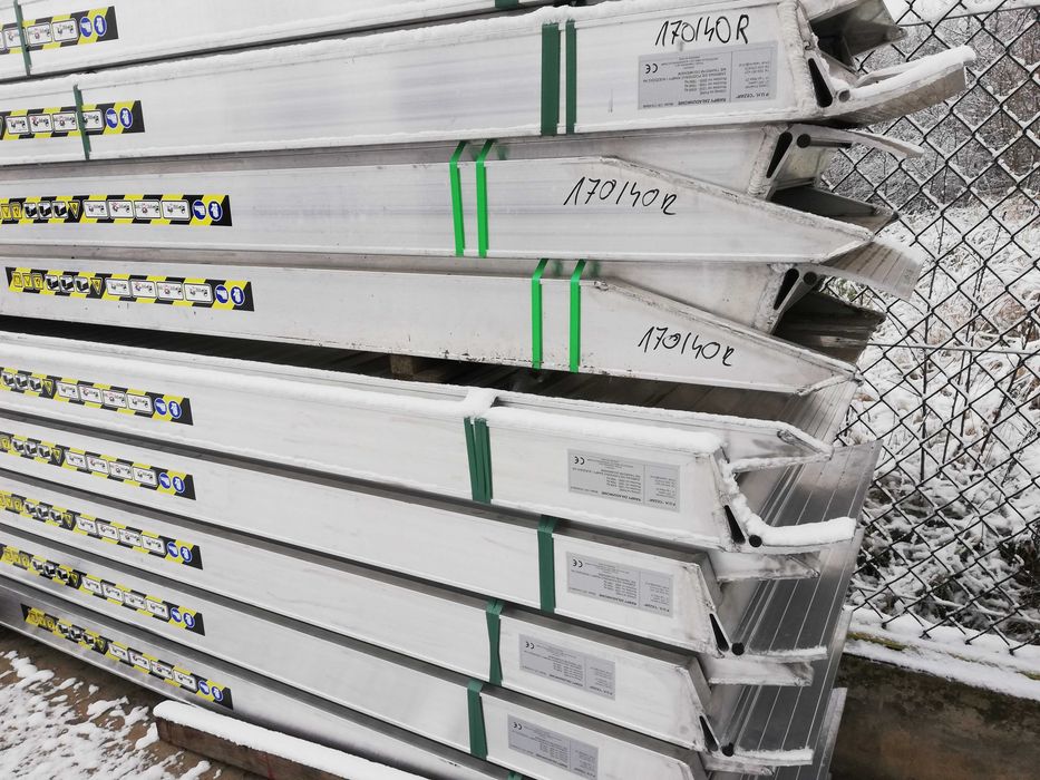 Najazdy Aluminiowe 4m 5500kg cert. CE Włoskie od ręki