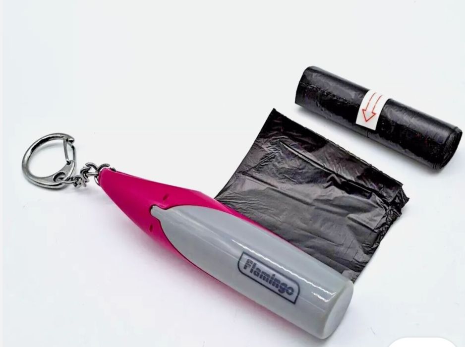 Dyspenser do torebek Flamingo Eleganto Dog Peces Mini dyspenser do tor