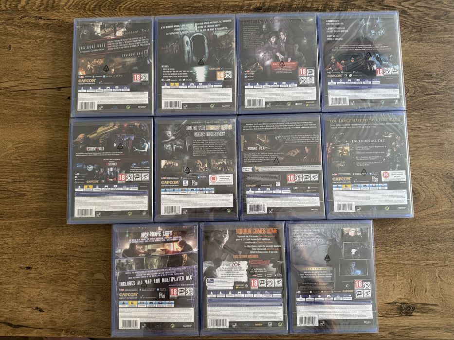 Kolekcja 11 NOWYCH gier Resident Evil PS4 / PS5
