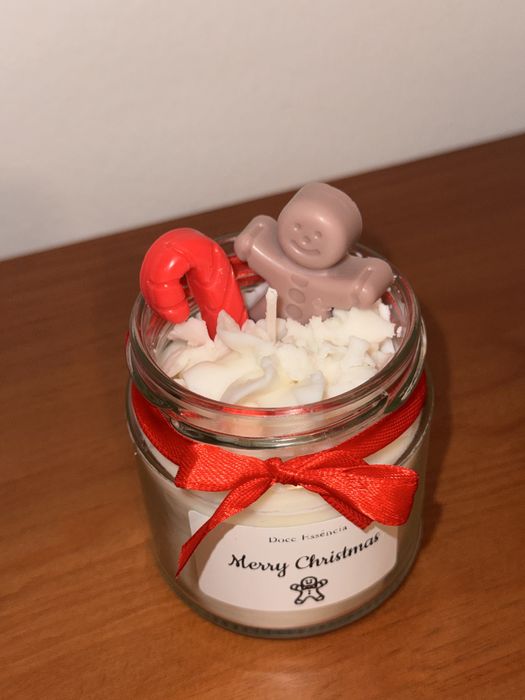 Vela Decorativa de Natal (artesanal)