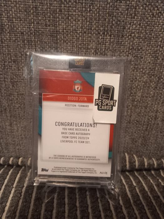 Topps team set liverpool diogo jota autograf 1/5 first made