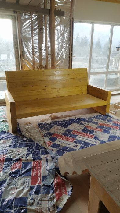 Бамбетель дерев'яний диван 200х90