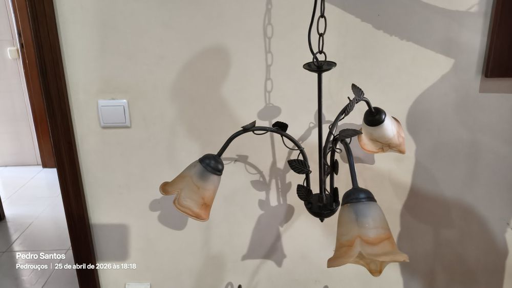 Conjunto de candeeiros de quarto