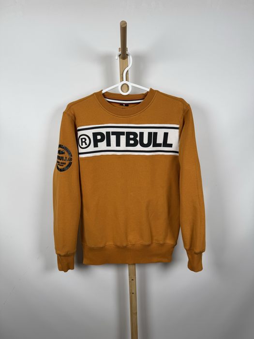 Pitbull Westcoast musztardowa bluza sweatshirt streetwear S