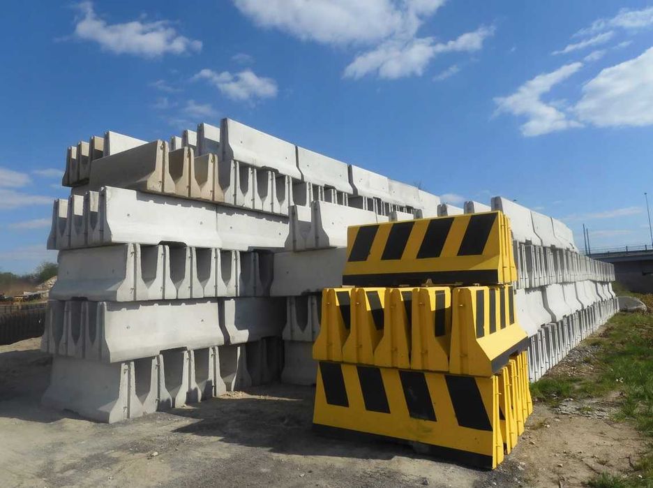 Bariery betonowe dwustronne Toruń