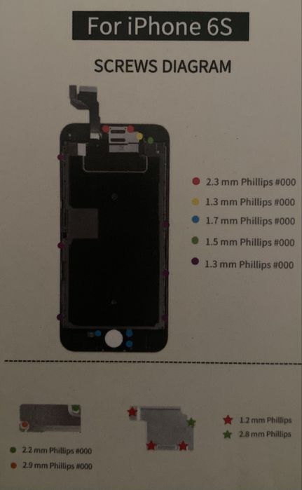 Ecrã substituição Iphone 6S NOVO