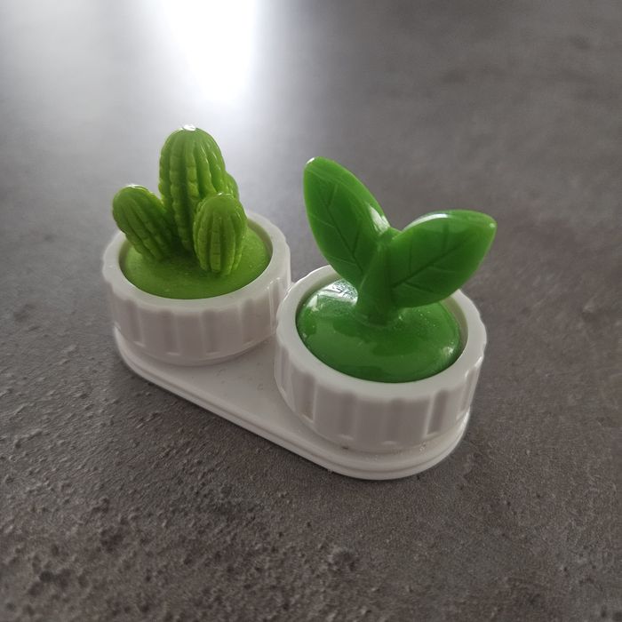 opakowanie na soczewki kontaktowe kaktusy