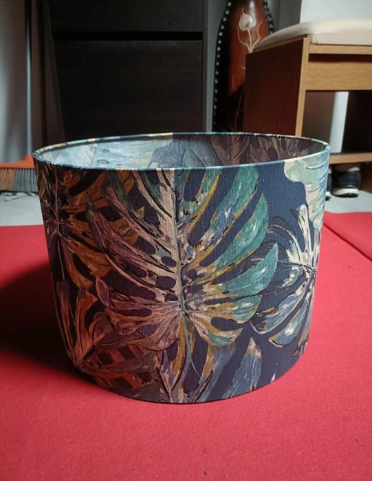 Abatjour azul e verde