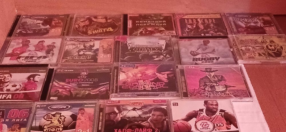 "Колекція PC CD-ROM ігор | 14 ліцензійних видань | GTA San Andreas, SWAT 4, Heroes V"