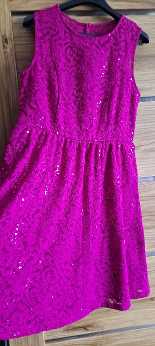 sukienka karnawał cekiny ślub wesele przyjęcie komunia bal 44 xxl