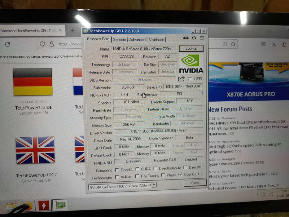 ASRock K10N78M + Athlon 64X2 4200+
