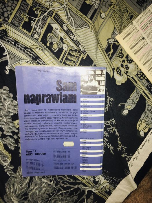 Książka Audi 100 Sam naprawiam.