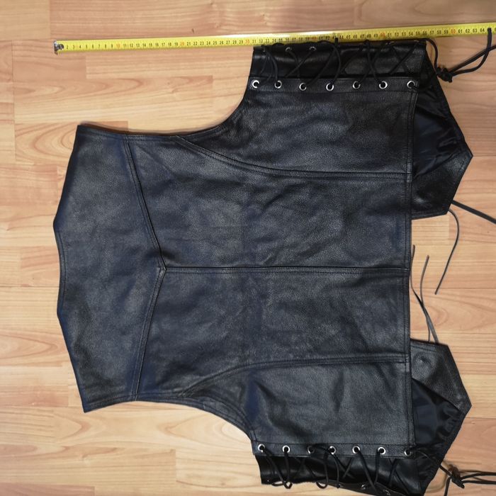 Kamizelka motocyklowa 4XL Real Leather