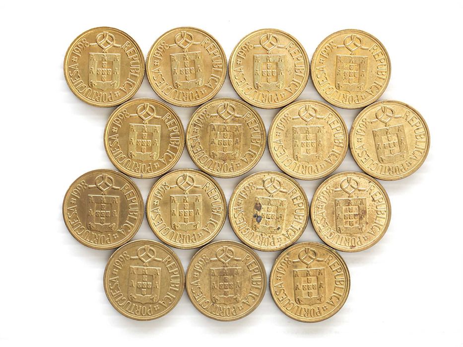 Lote de 15 Moedas 5 Escudos 1998