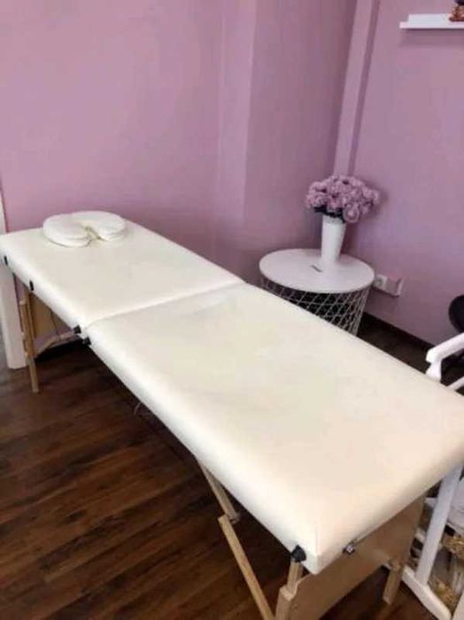 Стол массажный кушетка для массажа, шугаринга, тату, SPA бук 2-х сегм.