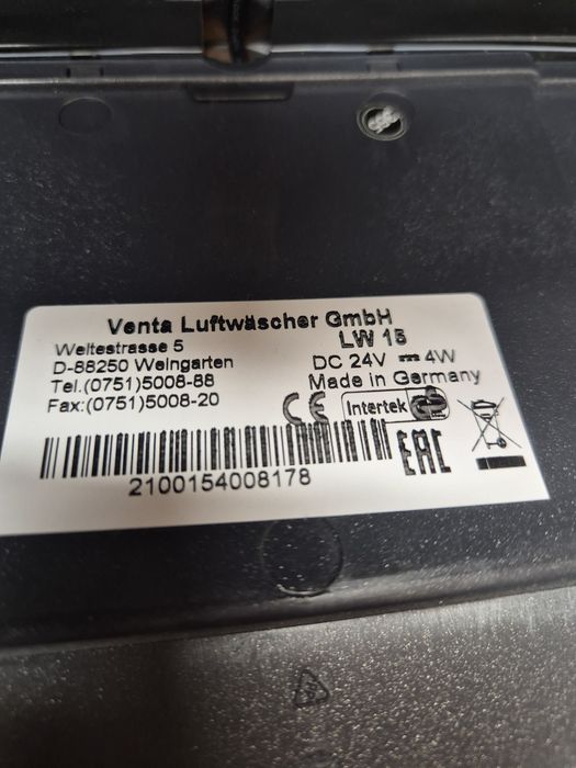 Oczyszczacz powietrza Venta LW15