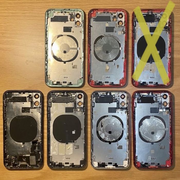 iPhone 11 tampa traseira chassi original carcaça com componentes
