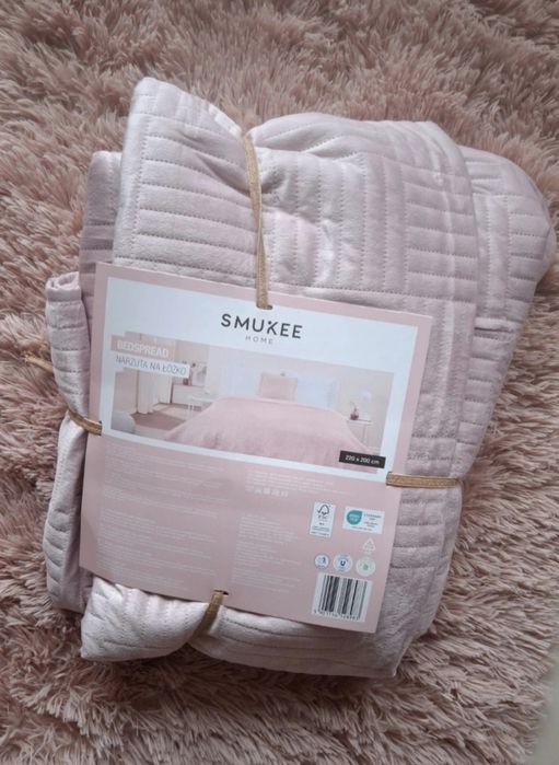 Narzuta welwetowa, aksamitna 220 x 200 nowa, narzuta na łóżko