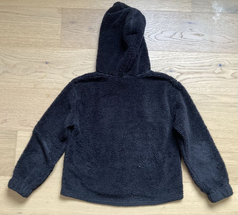 Bluza z kapturem pluszowa czarna OKNY Sport r. XS