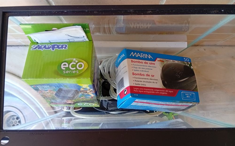 Aquário novo + acessórios