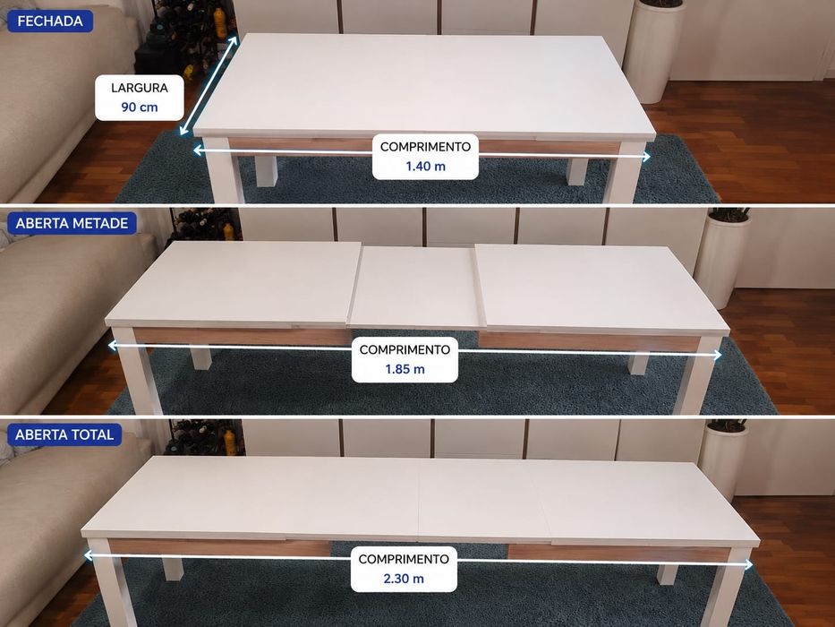 Mesa de sala jantar + 6 cadeiras