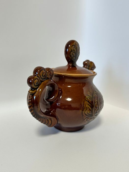 Керамічний чайник «Золотий півник» Васильківська майоліка