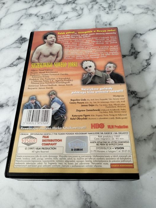 Kaseta vhs szczęśliwego nowego Jorku.