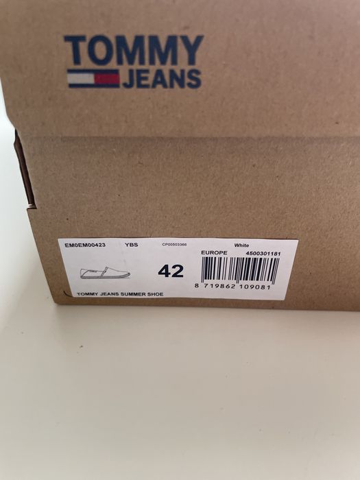 Meskie espadryle tommy hilfiger jeans tenisowki 42