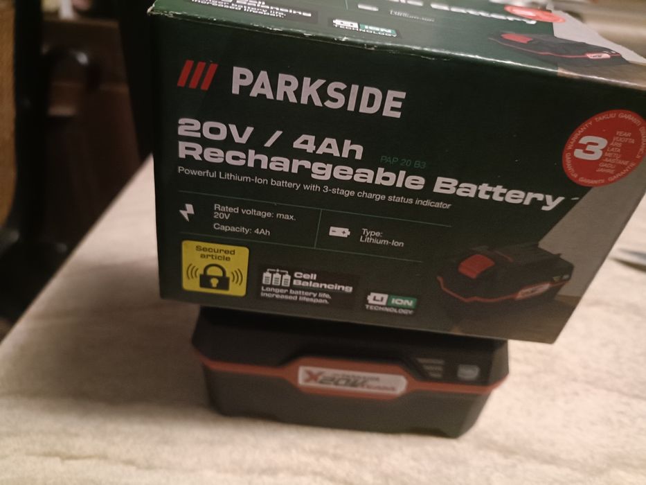 Akumulator bateria Parkside 20V 4AH Nowa paragon