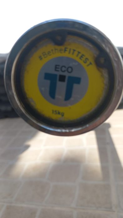 Barra olimpica 15kg Fittest OFERTA 4 CLIPES!