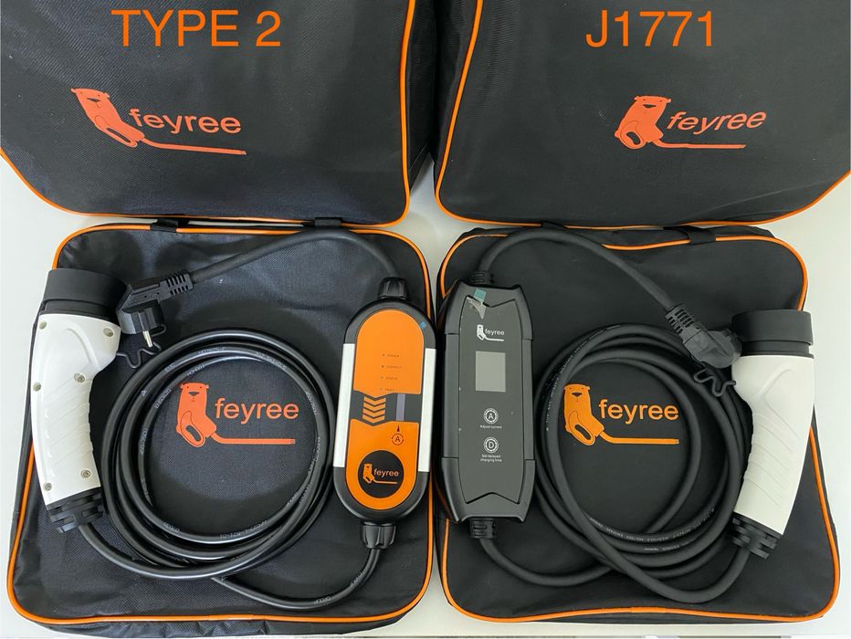 Зарядний пристрій FEYREE 16A 32A зарядка для електромобіля TYPE1 TYPE2