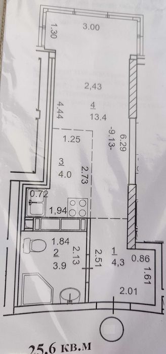 1-кімнатна квартира за адресою (площа 26 м²) - Atlanta.ua - фото 3