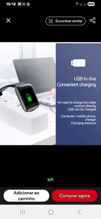 Smartwatch Simples várias cores64297829181058122