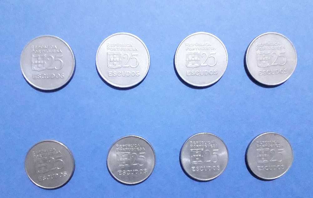Moedas de 25 Escudos - Conjunto de 14 moedas
