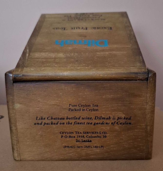 Szkatułka pudełko drewniane Dilmah