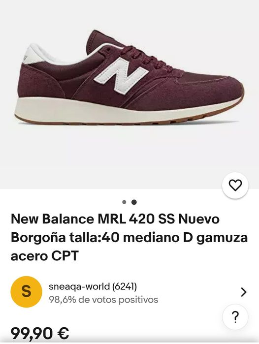 Чоловічі Кросівки New Balance 420 Oригінал Розмір 45-29см