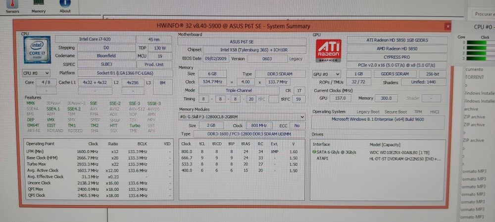 PC Retro Gaming / Homelab – i7-920 + Radeon HD 5850 (X58) – Sem Disco