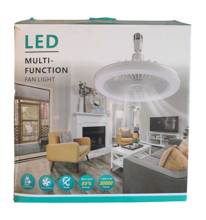 Wentylator LED Sufitowy z Pilotem