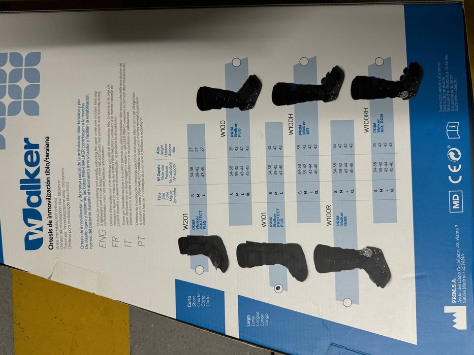 Bota walker para venda.