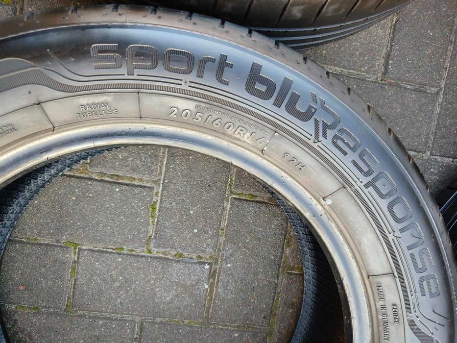 205/60 92H R16 DUNLOP SportBluResponse 7.5mm 2023r Letnie Opony 4szt