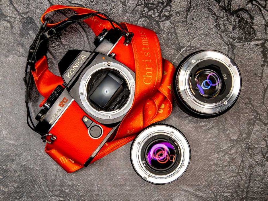 Konica Autoreflex TC + Hexanon AR 50 mm f 1.4 + Hexar 135 mm f3.5