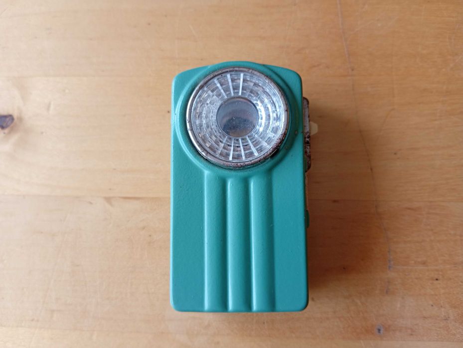 Latarka elektryczna ręczna 124-D, Domgos, PRL vintage