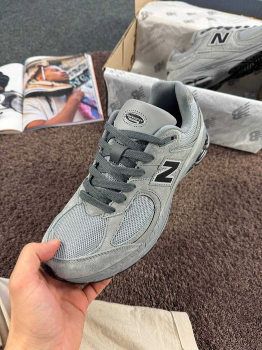 !SALE! Кросівки New Balance 2002r Grey Black Premium 41 42 43 44 45 46 нб чорні