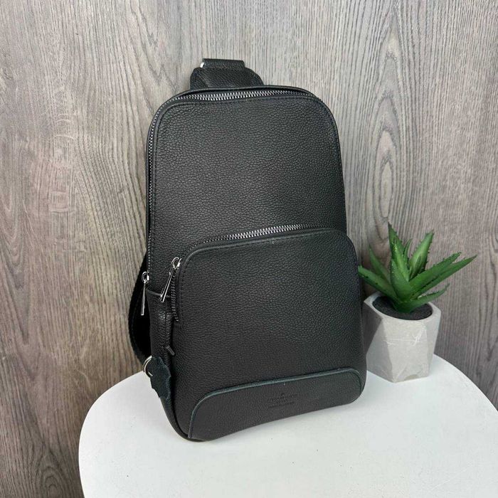 Шкіряна чоловіча мужская кожаная сумка месенджер на груди кожа шкіра