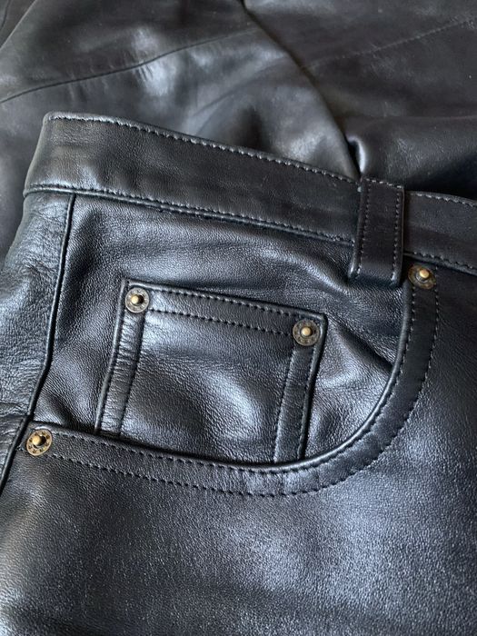 Брюки из натуральной кожи (телячья кожа)