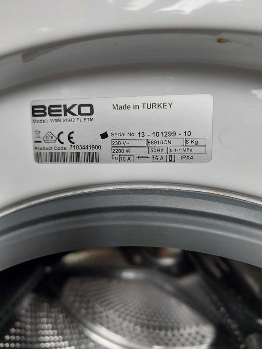 Pralka BEKO WMB 61042 PL PTM