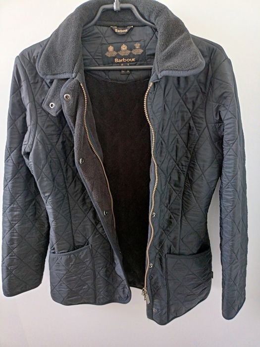 Kurtka Barbour pikowana 34/36 czarna jesień