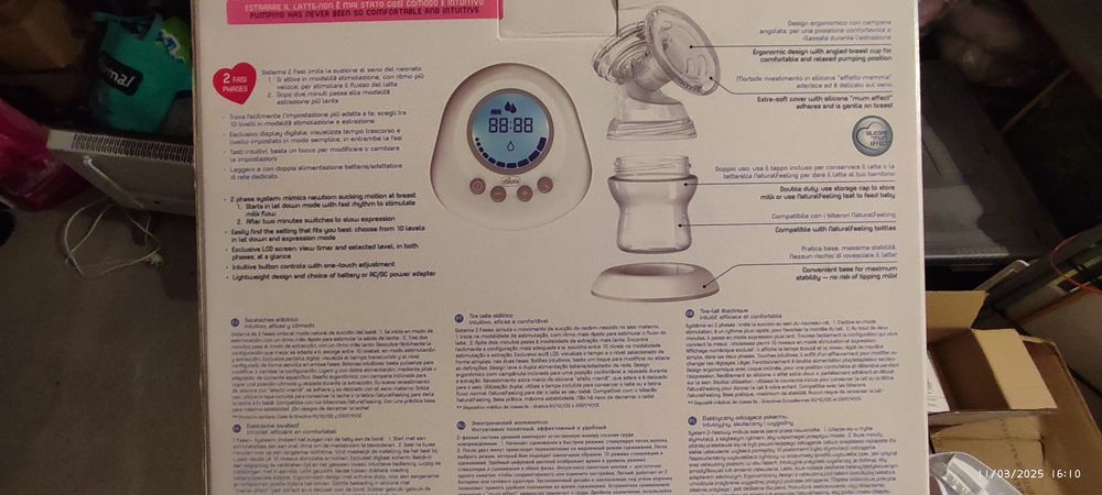 Extrator de leite materno da chicco