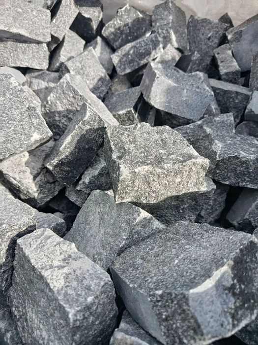Бруківка гранітна 10х10х5 габро, покост, лізник. Шашка