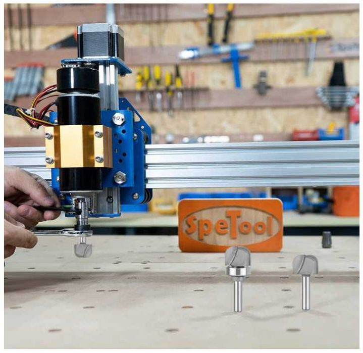 Frez do żłobień uchwyt 8mm średnica 25mm, węglik wolframu SpeTool